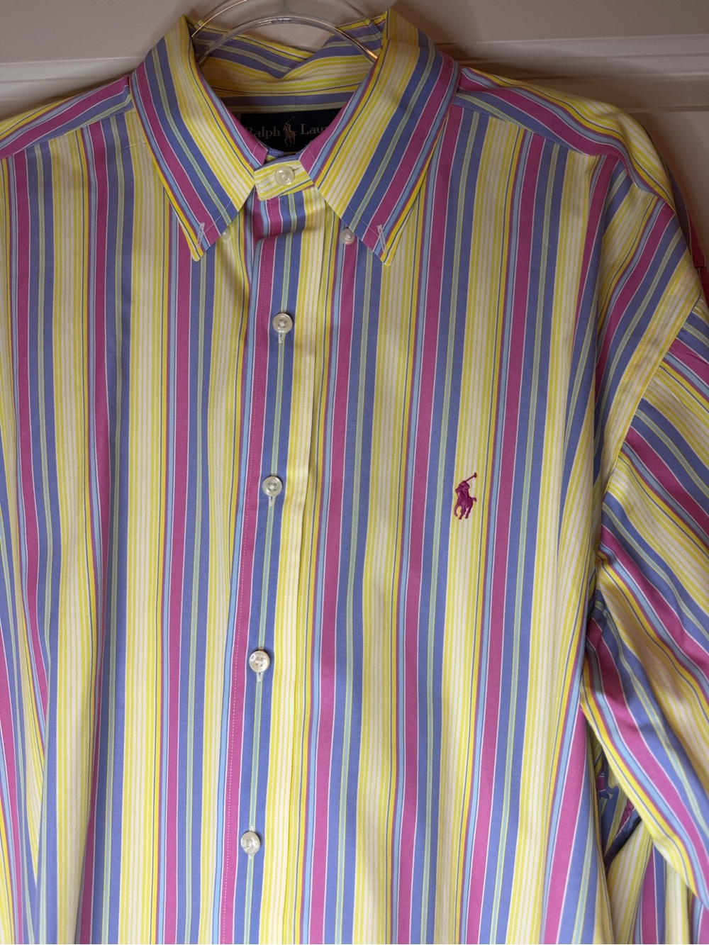 Ralph Lauren Men’s Multi-Stripe Button-Down Shirt - Picture 4 of 5